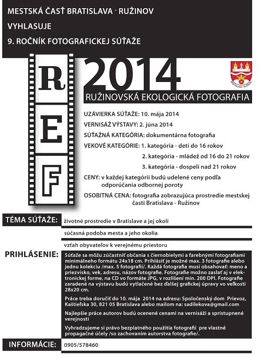 Súťaž Ružinovská ekologická fotografia 