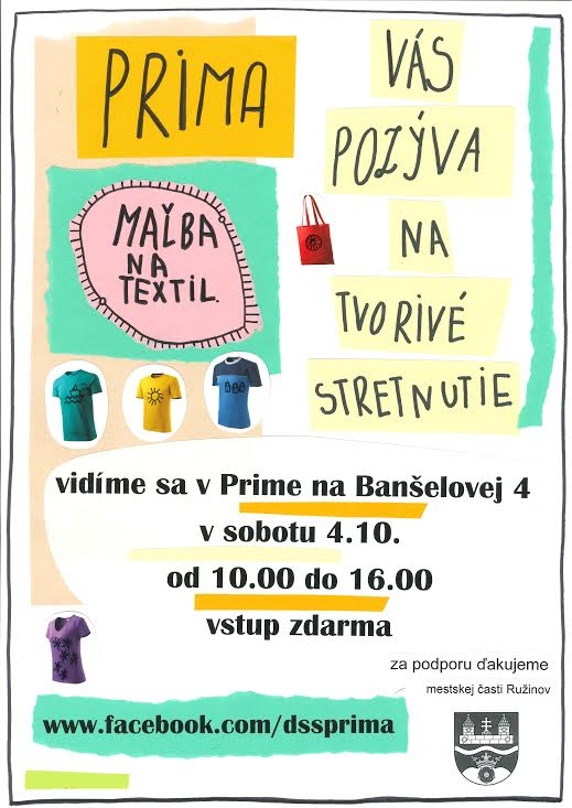 Tvorivé dielne: Maľba na textil 