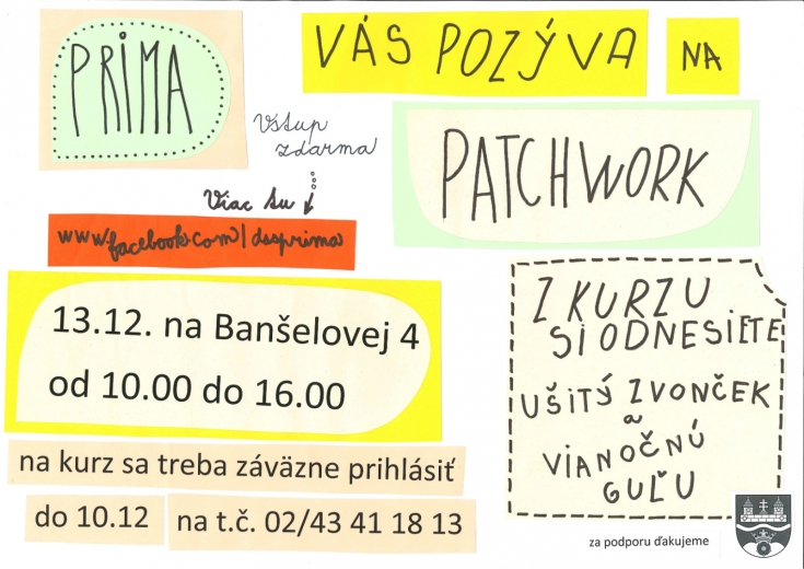 Tvorivé dielne: Patchwork