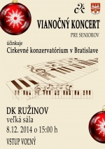 Vianočný koncert pre seniorov 