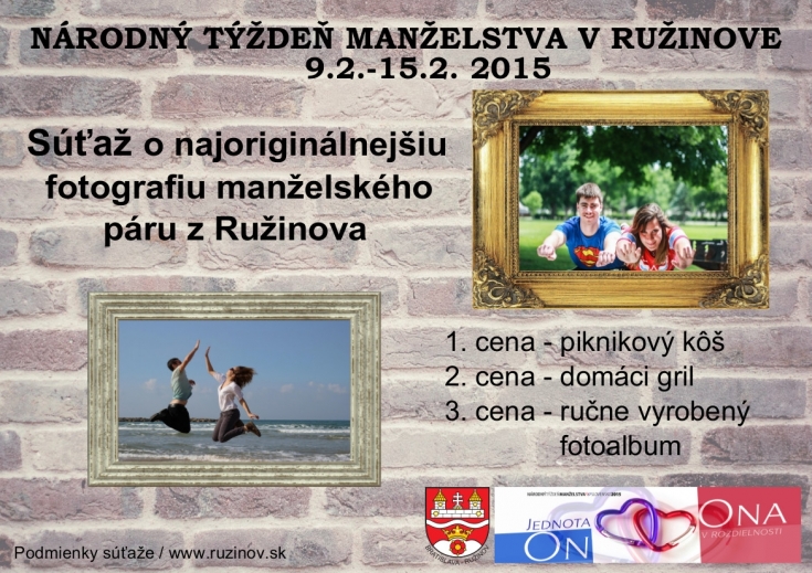 Hlasujte o najoriginálnejšiu fotografiu manželského páru z Ružinova