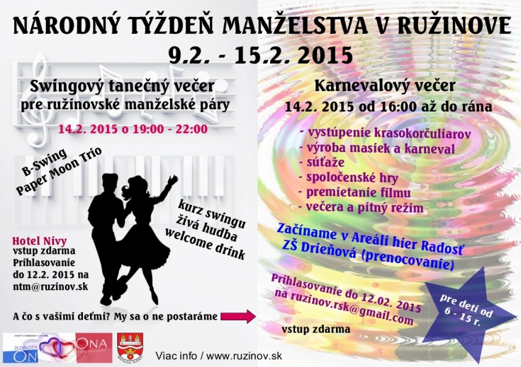 Národný týždeň manželstva v Ružinove 