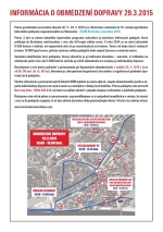 Dopravné obmedzenia ČSOB Maratón 29.3. 2015