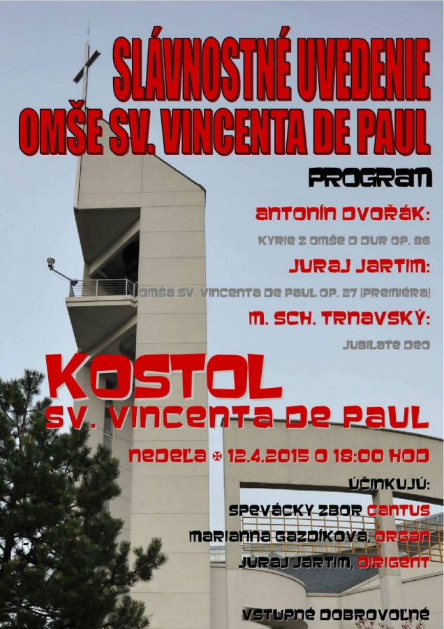 Slávnostné uvedenie Omše sv. Vincenta de Paul
