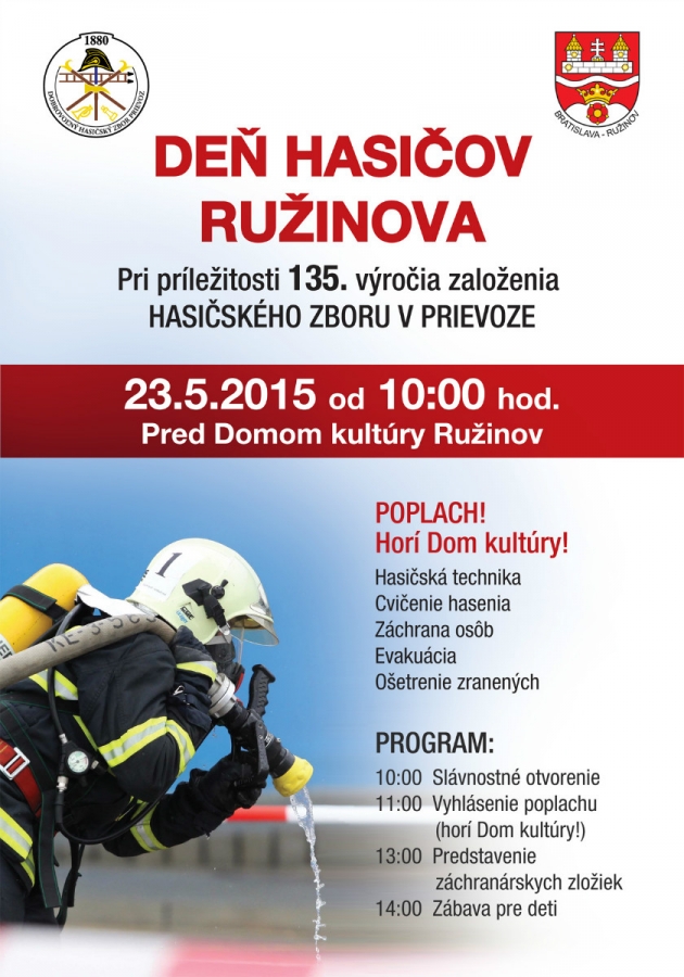 Ukážky cvičení dobrovoľného hasičského zboru Prievoz