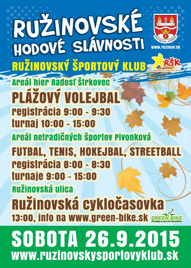 Ružinovské hodové slávnosti: športové turnaje 
