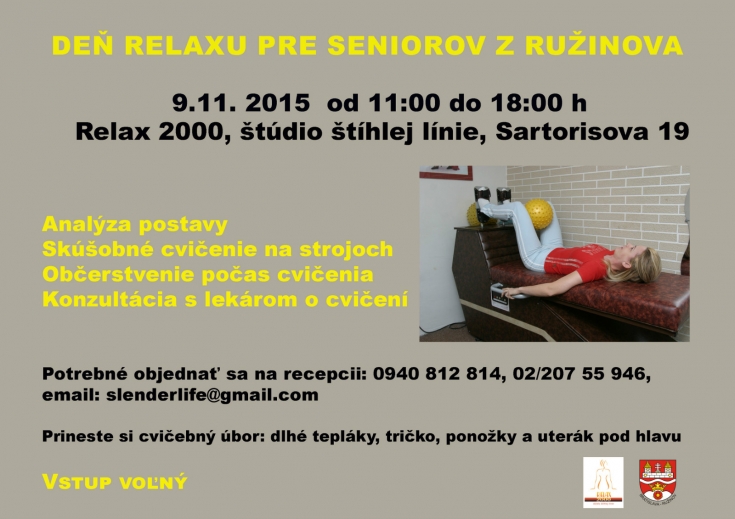 Deň relaxu pre seniorov z Ružinova
