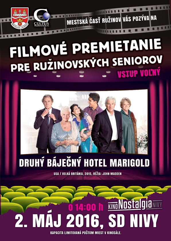 Filmové premietanie pre ružinovských seniorov