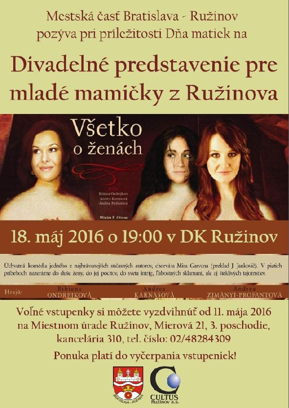 Divadelné predstavenie pre mladé mamičky z Ružinova