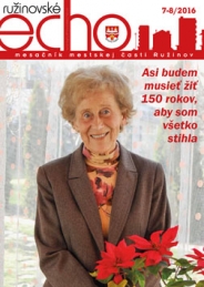Ružinovské echo Júl - August 2016