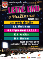 Letné kino: BIRDMAN