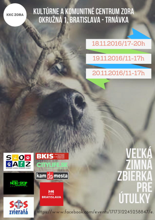 Veľka zimná zbierka pre útulky 