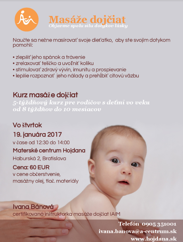 Kurz masáží dojčiat