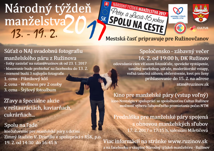 Národný týždeň manželstva v Ružinove 2017