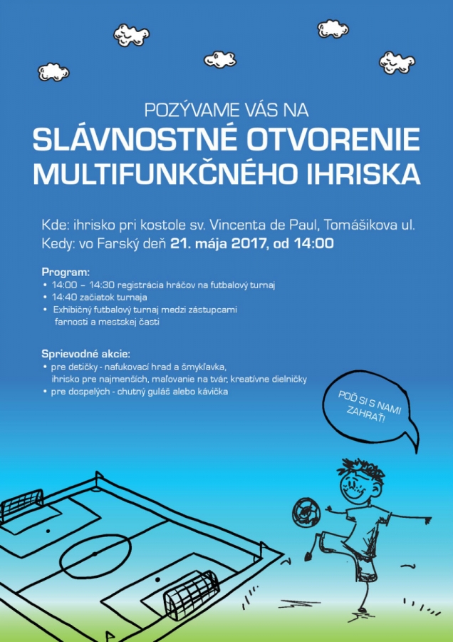 Otvorenie multifunkčného ihriska-Farský deň