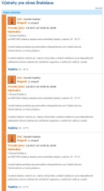 Výstrahy SHMÚ na 1.- 4. 8. 2017