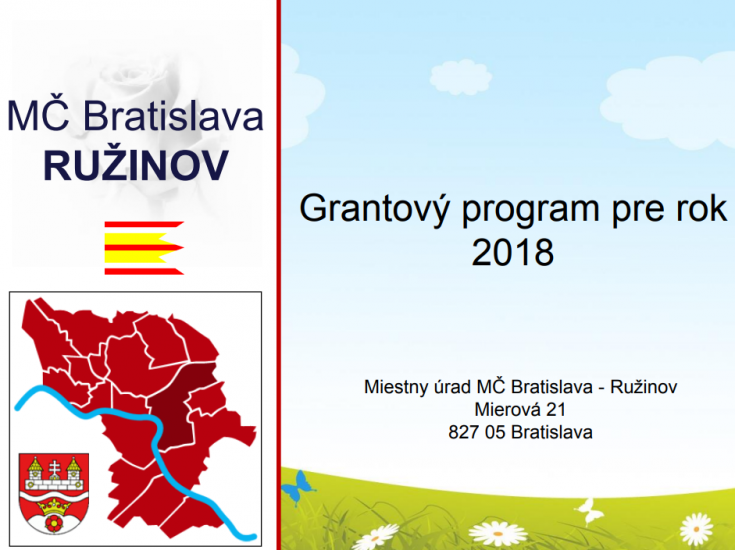 Workshop o grantoch v Ružinove - ako napísať projekt?