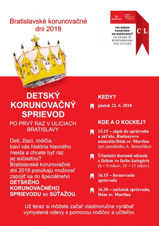 Detský korunovačný sprievod