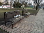 Opravené lavičky Park na Vrútockej a Vietnamskej