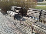 Opravené lavičky Park na Vrútockej a Vietnamskej
