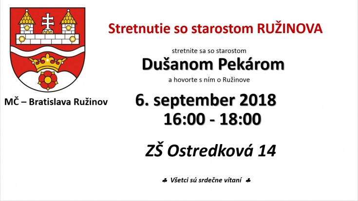 Stretnutie so starostom Ružinova ZŠ Ostredková
