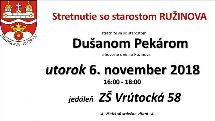 Stretnutie so starostom Ružinova ZŠ Vrútocká