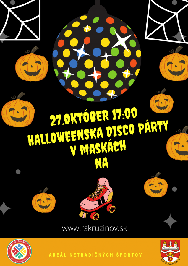 Halloweenska disco párty na korčuliach
