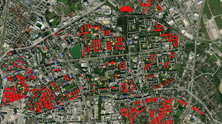 Mapa CO krytov v Ružinove