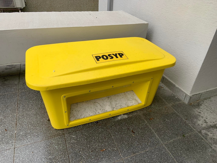 Zoznam miest, kde nájdete nádoby na posypový materiál