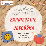 Kreatívny workshop - Zahrievacie vrecúška 