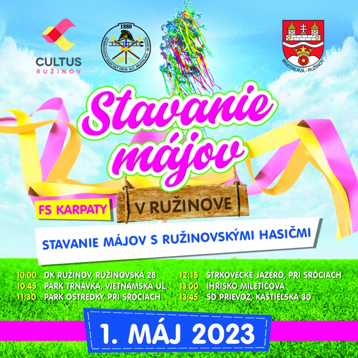Stavanie májov v Ružinove