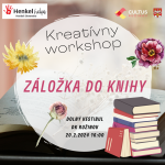 Kreatívny workshop: výroba záložky do knihy